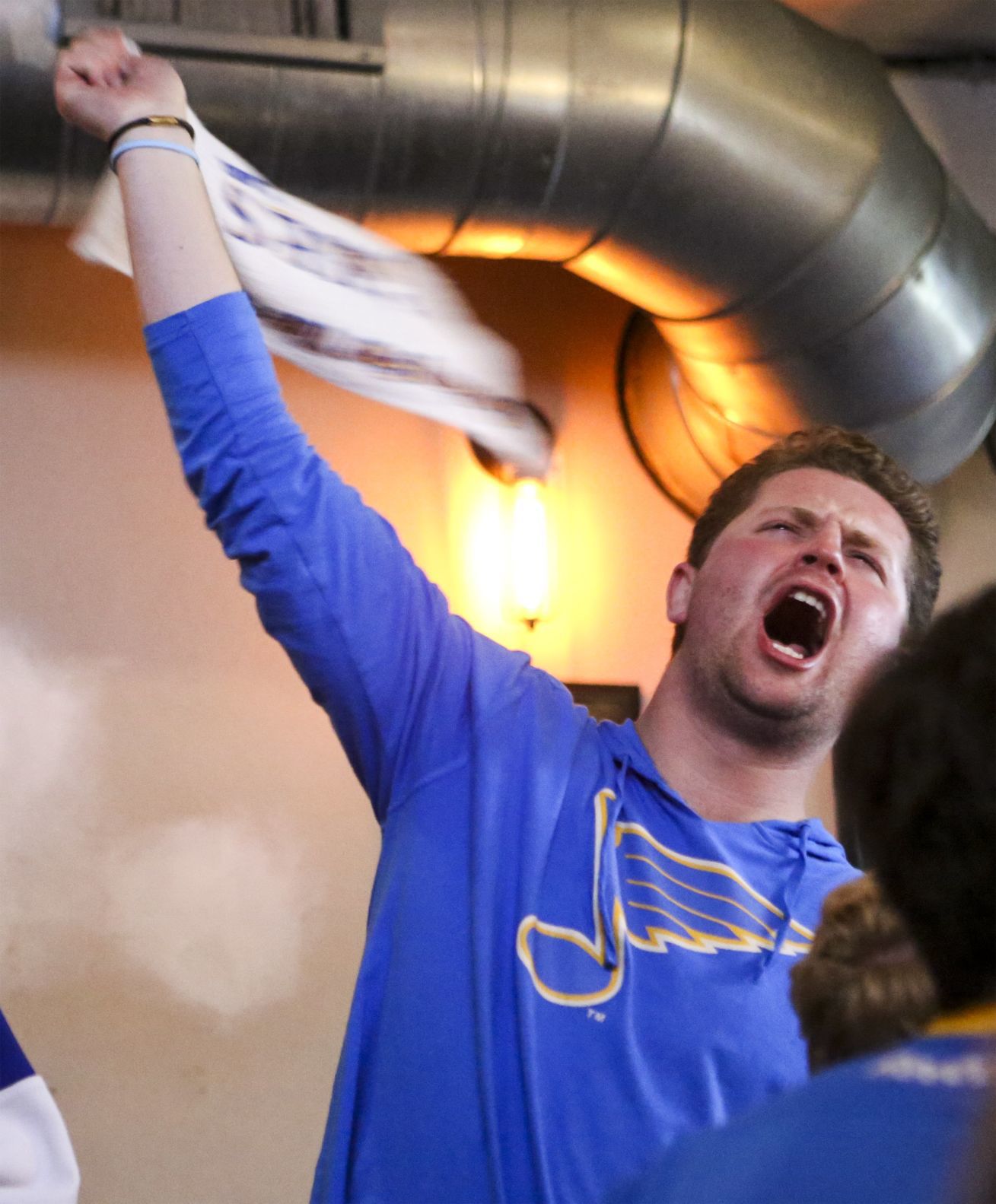 Blues fans watch Game 5 win at Duke's
